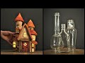 Diy fairy house using jars