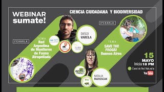 Segundo Encuentro: SaveTheFrogs y RAMFA  Webinars de Ciencia Ciudadana y Biodiversidad