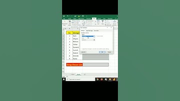 How to Create a Drop-Down List in Excel #short #Shorts | Play with data