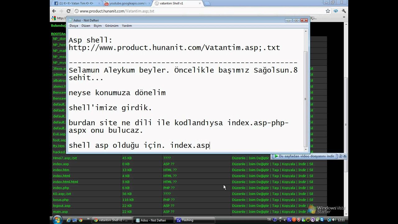 asp shell de index atma - YouTube