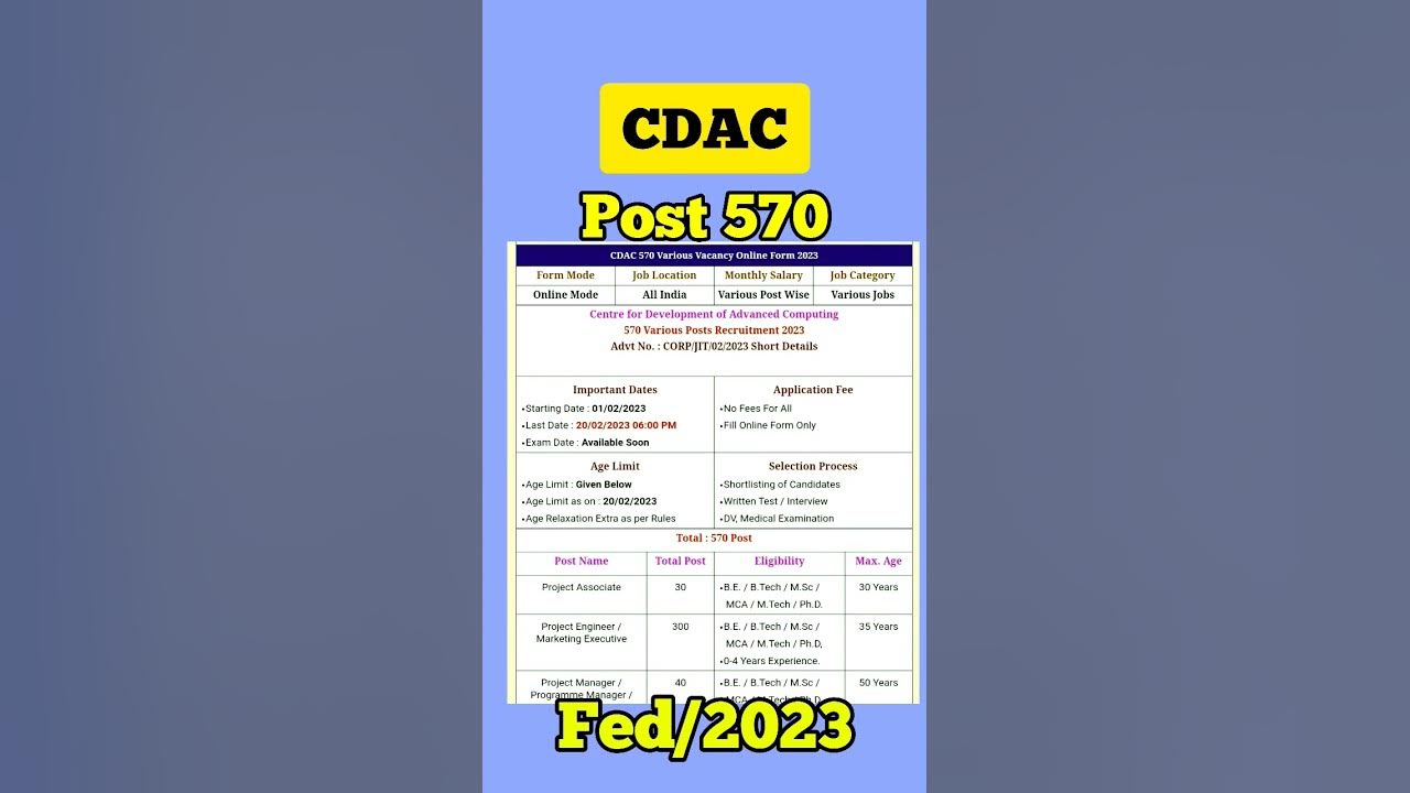 cdac form filling 2023 shorts viral news YouTube