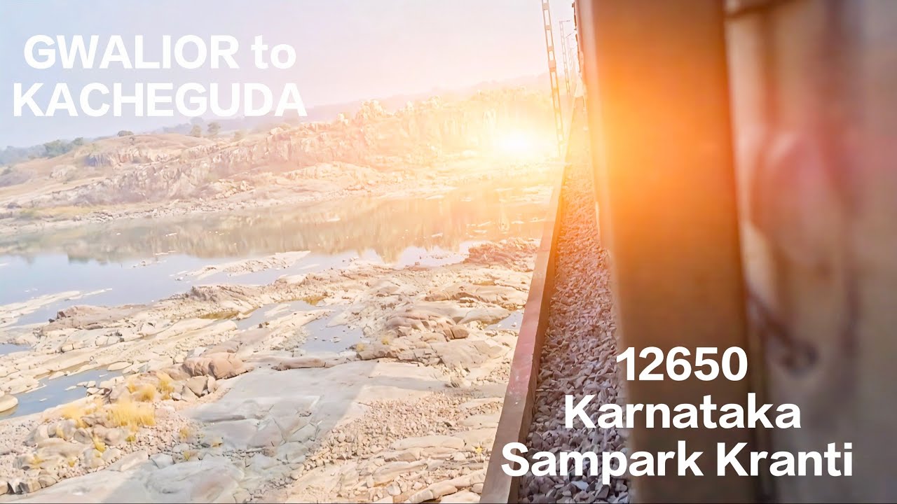 Fastest to Kacheguda! 12650 Karnataka Sampark Kranti Express | Gwalior to Kacheguda Journey #train 