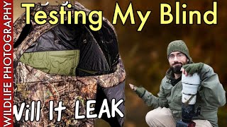 The BEST Wildlife Photography Blind  Testing in FREEZING RAIN