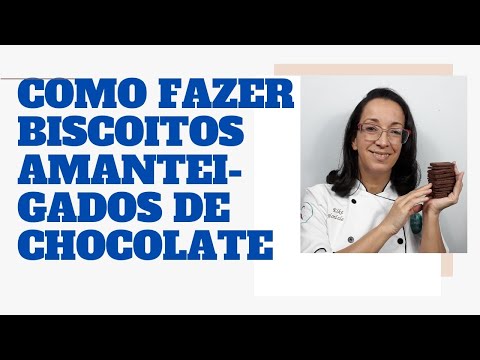 Vídeo: Como Fazer Biscoitos Amanteigados De Chocolate