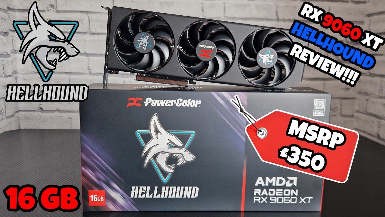 RX 9060 XT (16GB) HELLHOUND REVIEW!!!! | THERMAL TEST 