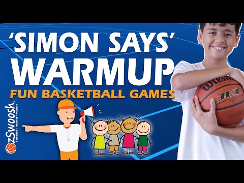 FUN Basketball Warmup for kids - Simon Says - Ozswoosh