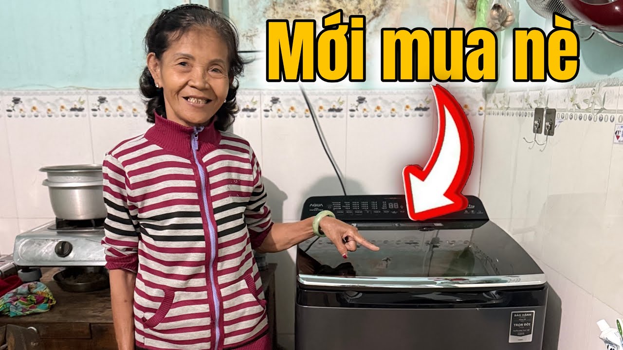 Cô Lan Vui Mừng Khi Mua Được Máy Giặt Mới 