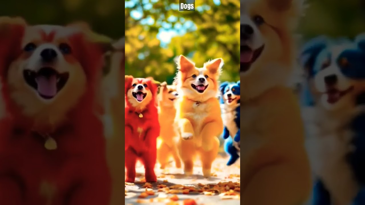 🐶✨ Colourful Dog Goes Bau Bau!🌈😂| Cutest Bark Ever?! 🔥 