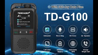 TIDRADIO Global LTE Push to Talk Unlimited Range Walkie Talkies Set