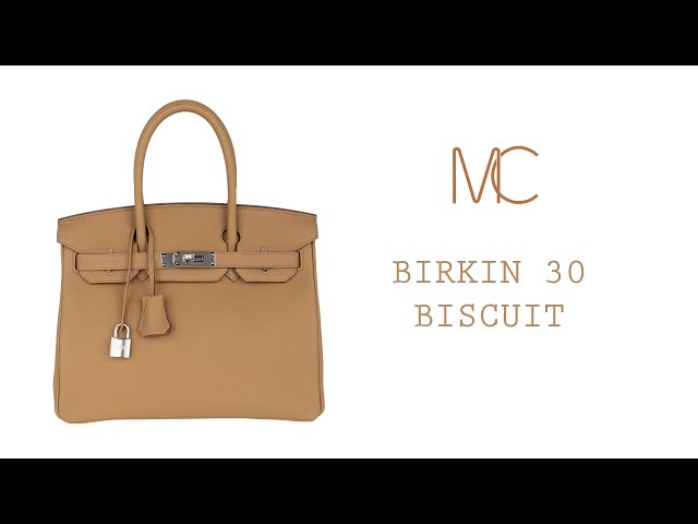 Hermes Birkin 30 Biscuit Togo Leather Palladium Hardware – Mightychic