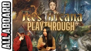 RES ARCANA | Board Game | 2 Player Playthrough | Mages, Magic and Monuments
