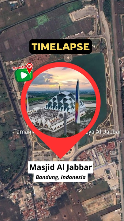 The majestic Al Jabbar Mosque in Bandung timelapse #geography #maps #earth #bandung #mosque