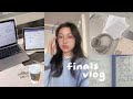 Study vlog  final exam week 12am library nights too many notes  coffee long  productive days