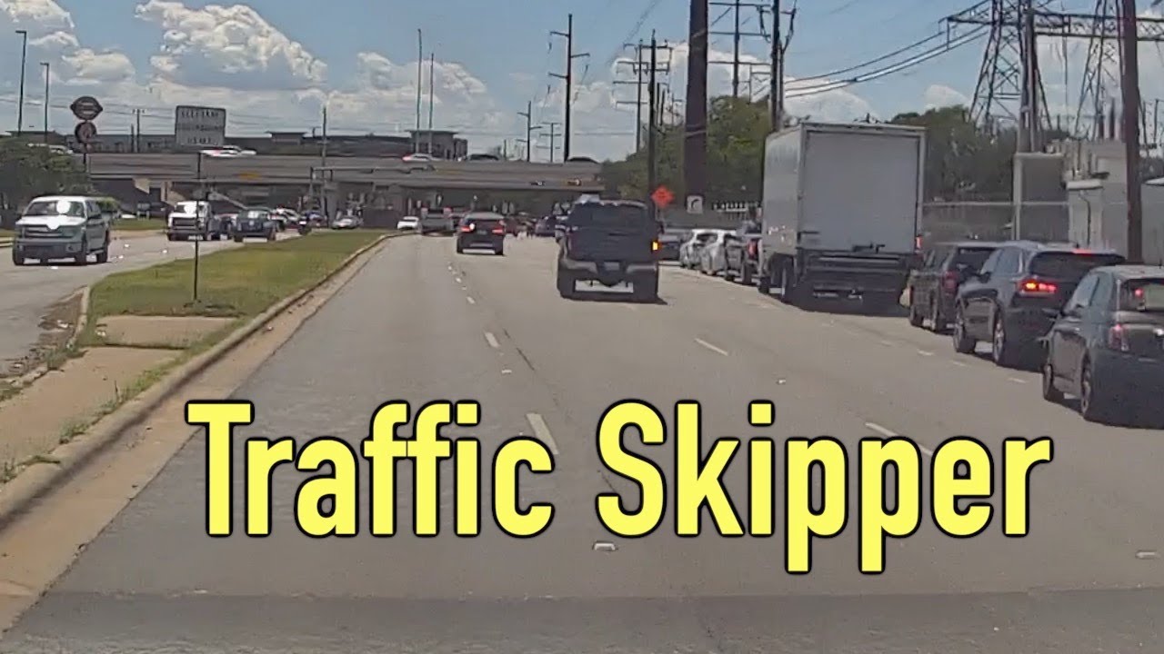 Bad Truck Driver in Austin Skips Traffic - YouTube
