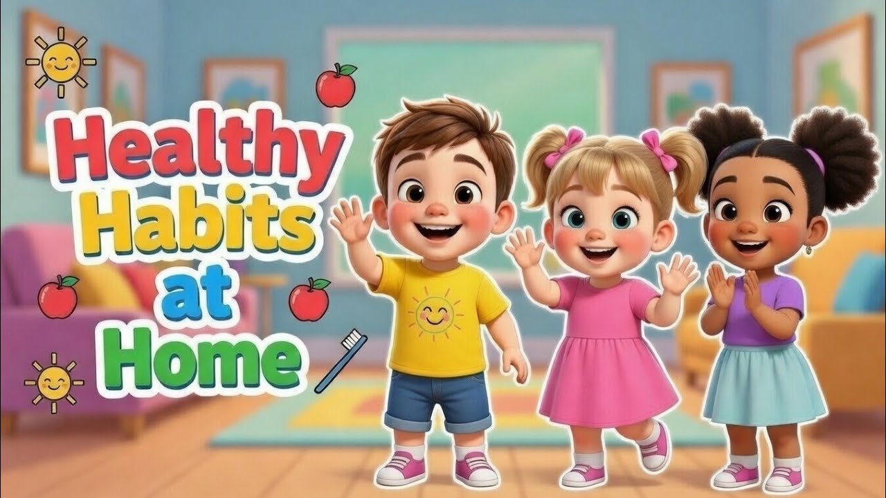 Healthy Habits at Home | Song for Kids | Fun Daily Routine for Toddlers | @Harmony Rhymes &Tales 