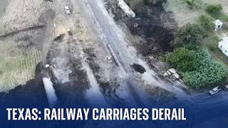 United States: Up to 10 train cars derailed in Texas