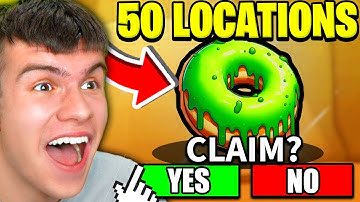 HOW TO FIND ALL 50 DONUT LOCATIONS In Roblox Speed Run 4! The Donut Event!