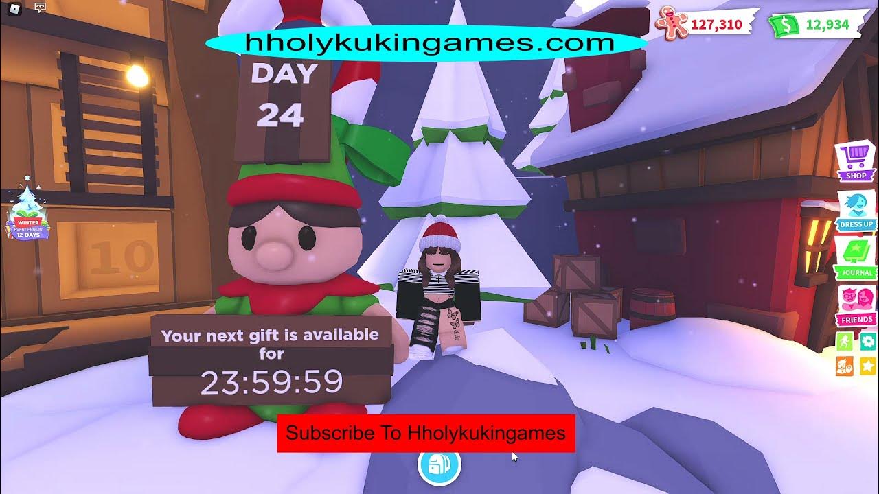Advent Calendar Day 24 Gift In Adopt Me "Festive Ice Skates" YouTube