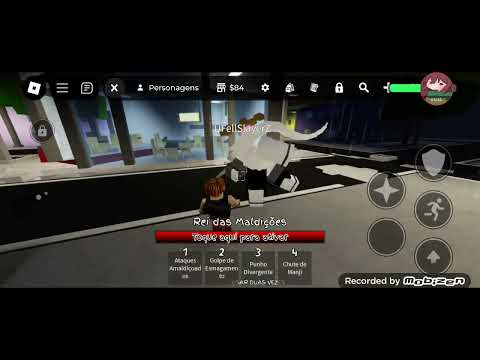 Jogando roblox