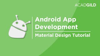Android Material Design Tutorial | Android Material Design Training Video | Material Design Tutorial screenshot 1
