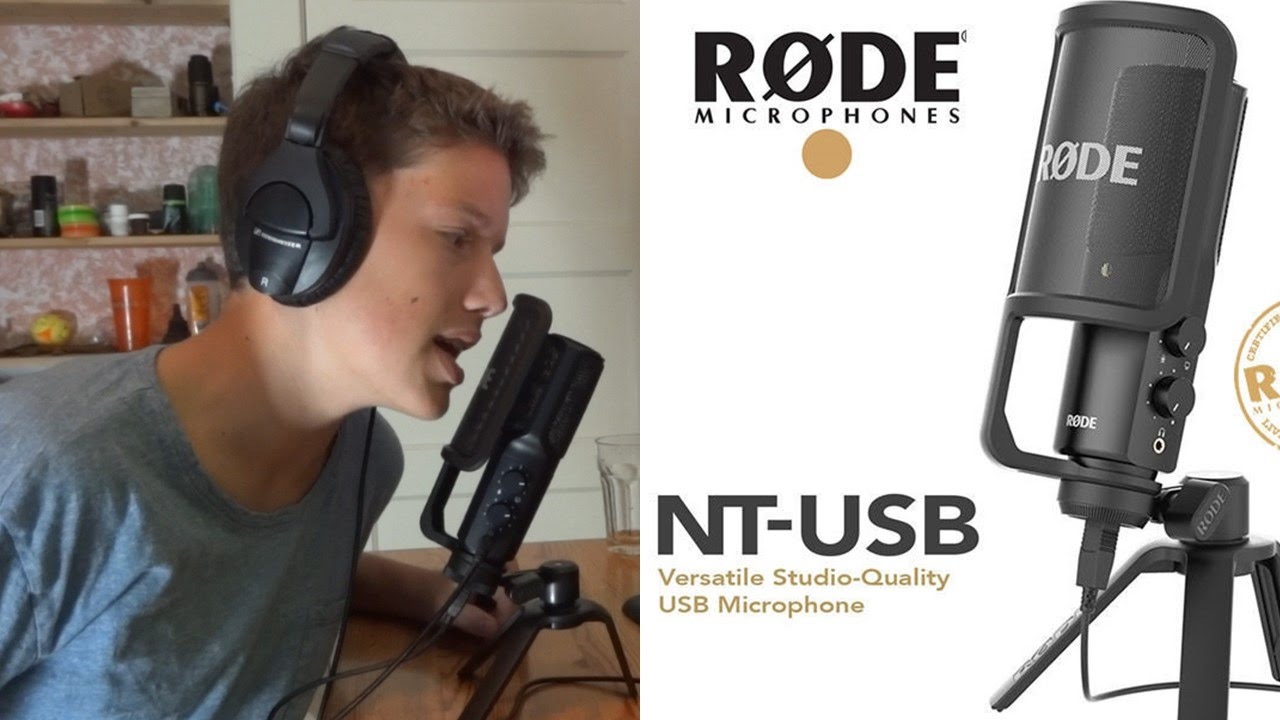 sæt ind Ernest Shackleton hundrede unboxing + test + review of the Rode NT-USB voice over microphone - YouTube