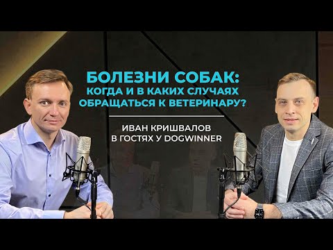 Болезни собак: когда и в каких случаях обращаться к ветеринару? Иван Кришвалов в гостях у DogWinner