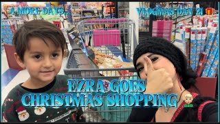 VLOGMAS DAY 21 🧝🏼 | EZRA GOES CHRISTMAS SHOPPING 🛒