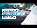 SHCP ajusta inflación a 3.7% para 2026