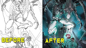 Drawing the Xenomorph (Time lapse)