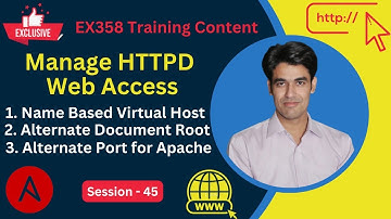Session - 45 | Apache Using Ansible | Name-based Virtual Hosts, Alternate Document Root & Port