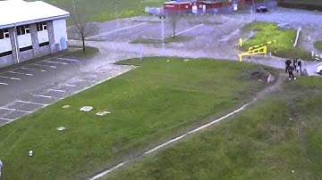 Syma X5c1 drone first flight on a windy day