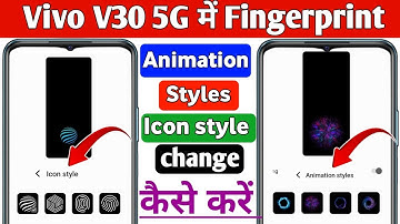 how to change fingerprint animation on the Vivo v30 5g | Vivo v30 fingerprint animation setting
