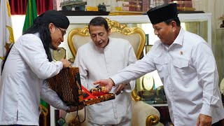 Momen keakraban Menhan Prabowo, saat bersilaturahmi menemui Habib Muhammad Luthfi bin Ali bin Yahya
