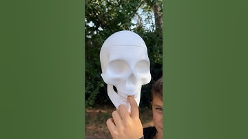 Does this qualify as a jaw dropping project? 💀 #3dprinting #halloween