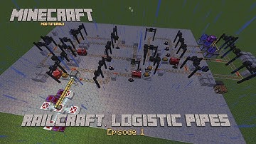 Minecraft Mods Tutorial #1: Railcraft and Logistic Pipes