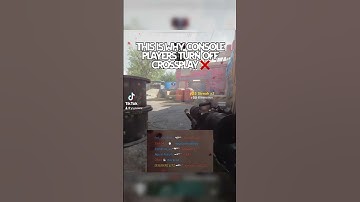 So that’s why console players turn off cross play lmao #pc #console #xbox #ps5 #ps4 #fyp #cod