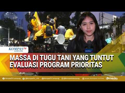 Demo di Tugu Tani Mereda, Massa Perlahan Tinggalkan Lokasi