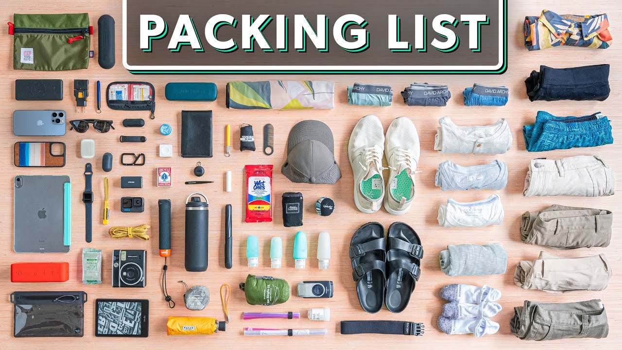 Ultimate Travel Packing List For Any Vacation (Video)