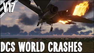 One Winged Landing, Emergency Landings & More! V17 | DCS World 2.5 Modern Flight Sim Crashes