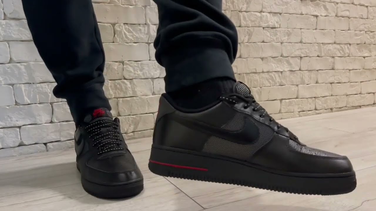 Air Force 1 LV8 Black Light Crimson On Foot Sneaker Review QuickSchopes 412  Schopes DZ4514 001 