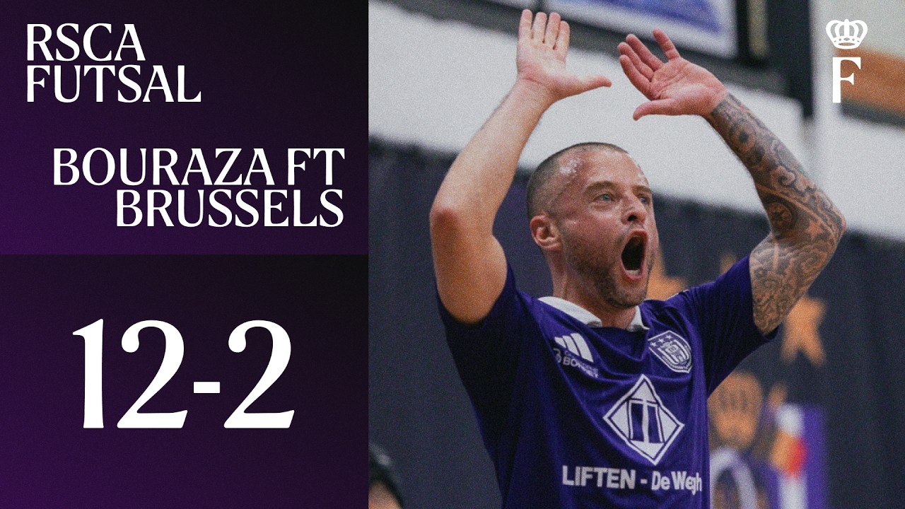 HIGHLIGHTS Belgian Futsal League: RSCA Futsal 12-2 Bouraza FT Brussels | 2026-2027
