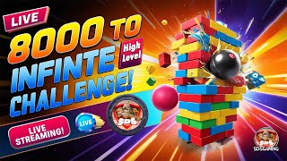 8000 to Infinite Level 😀 challenges in Stack Ball 3D | 🎮 #stackbounce 🏀#viral #gaming 🎮#stackball3d screenshot 4