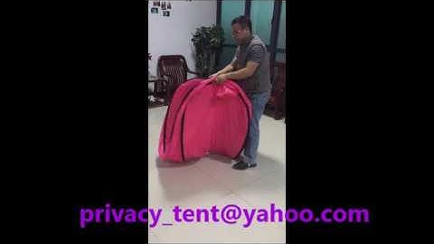 how to fold privacy tent