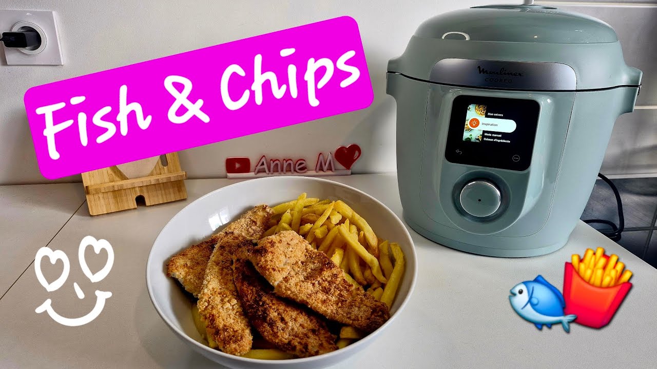 Poissons panés et frites au cookeo 10en1 avec l'extra crisp!