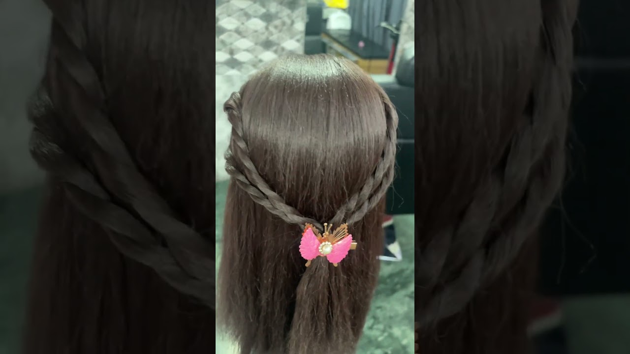 📌 Short Hair Me Stylish Hairstyle 😍 | Ghar Baithe Easy Look