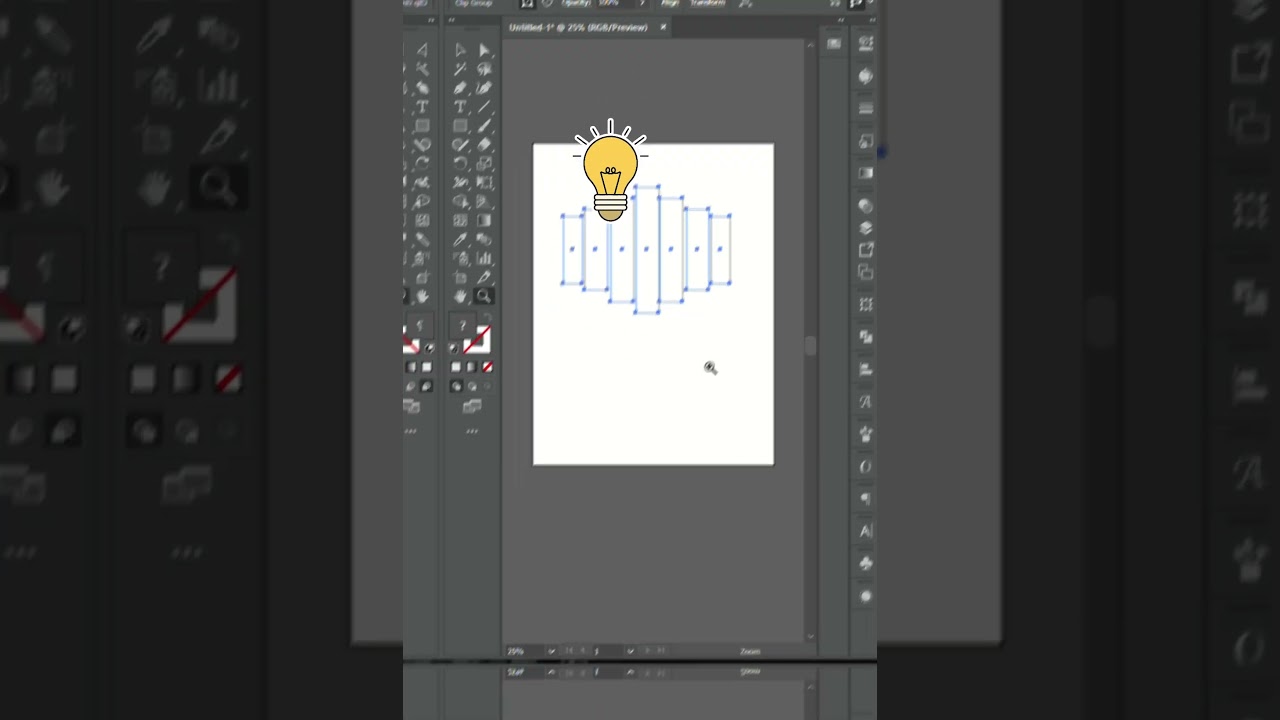 How to Use One Clipping Mask for Multiple Shapes in Adobe Illustrator #clippingmask