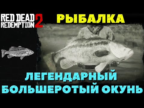 Red Dead Redemption 2 - Я его застрелил! Рыбалка. Легендарный Большеротый Окунь.