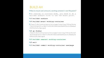 LTI Devops - Build AH Interview Questions and Answers for 3 to 10 yrs experienced #devops #buildah