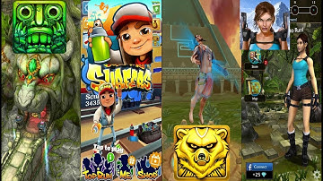 Temple Run 2 Lost Jungle Vs Subway Surfers Venice Beach Vs Spirit Run Vs Lara Croft Relic Run
