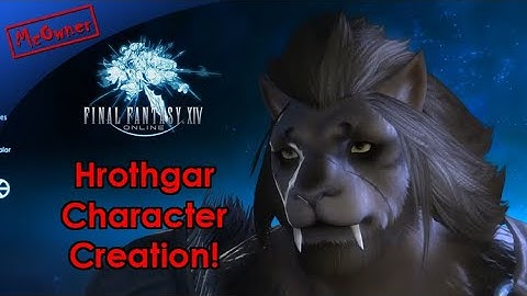 Hrothgar Character Creation! Final Fantasy XIV Shadowbringers Benchmark!